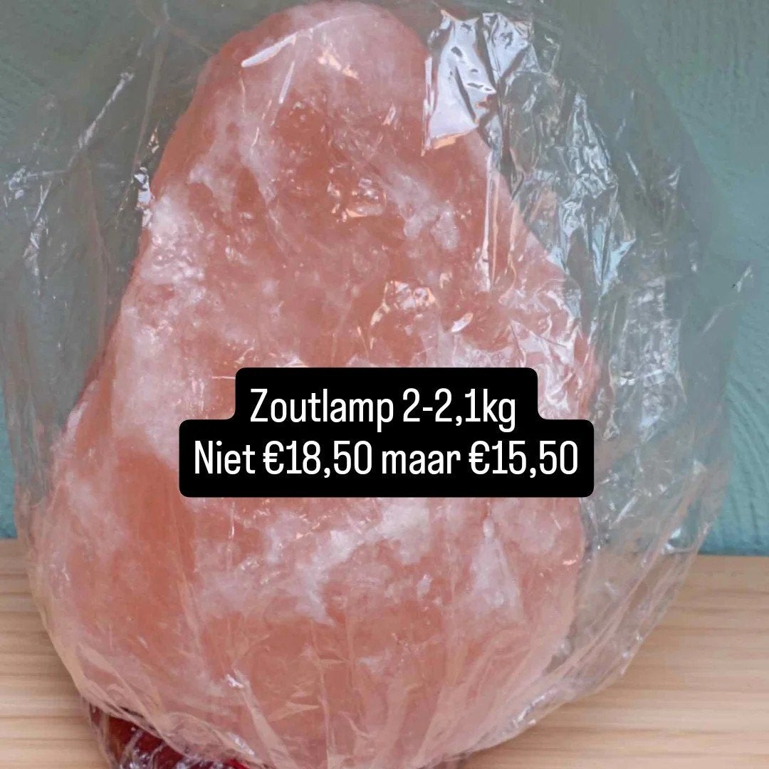 Zoutlamp 2-2,1kg, Ophalen of Verzenden, Mineraal
