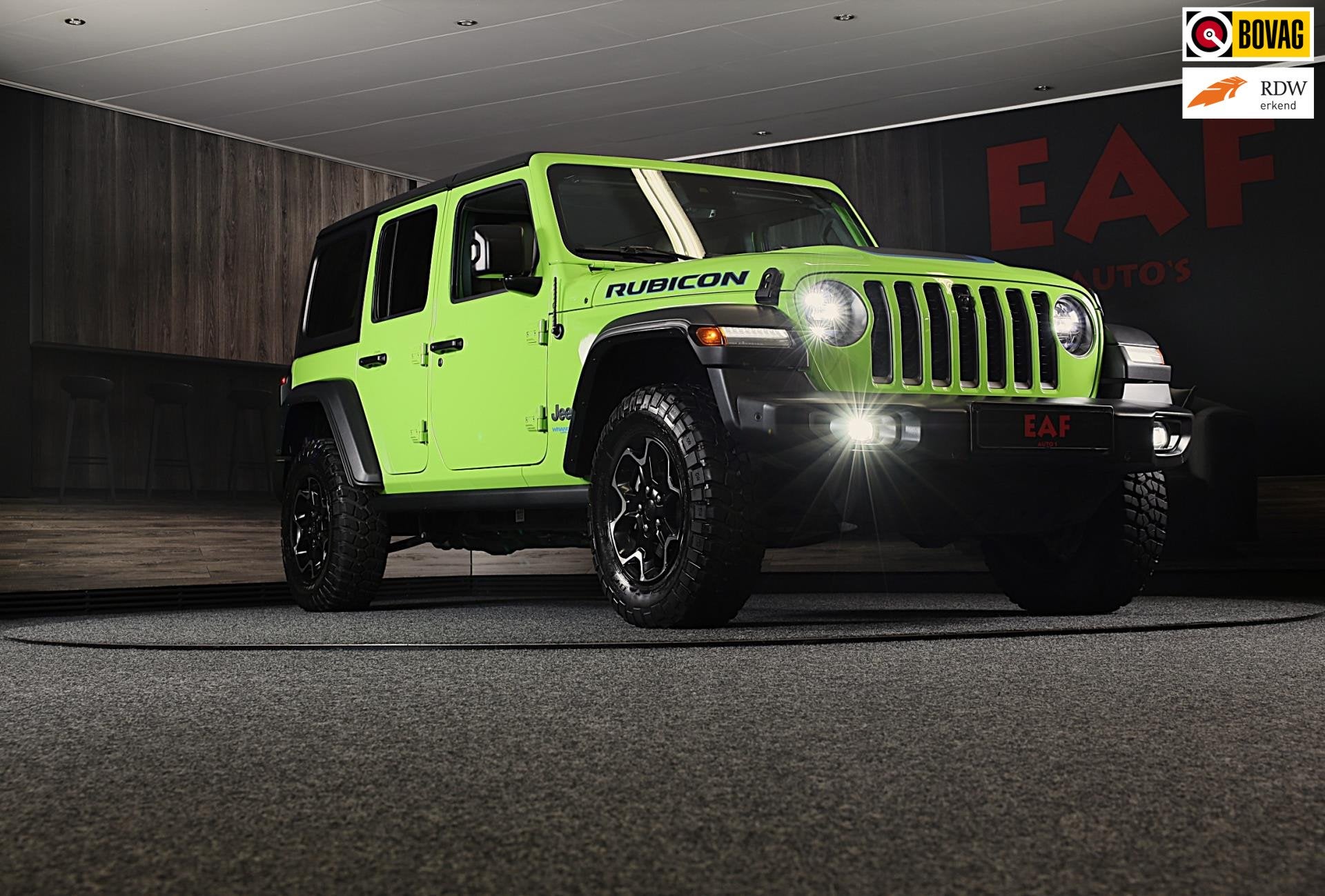 Jeep Wrangler Unlimited 4xe 380 RUBICON / 360 Camera / Leder, Auto's, Automaat, Automatische klimaatregeling, 4 cilinders, Cabriolet