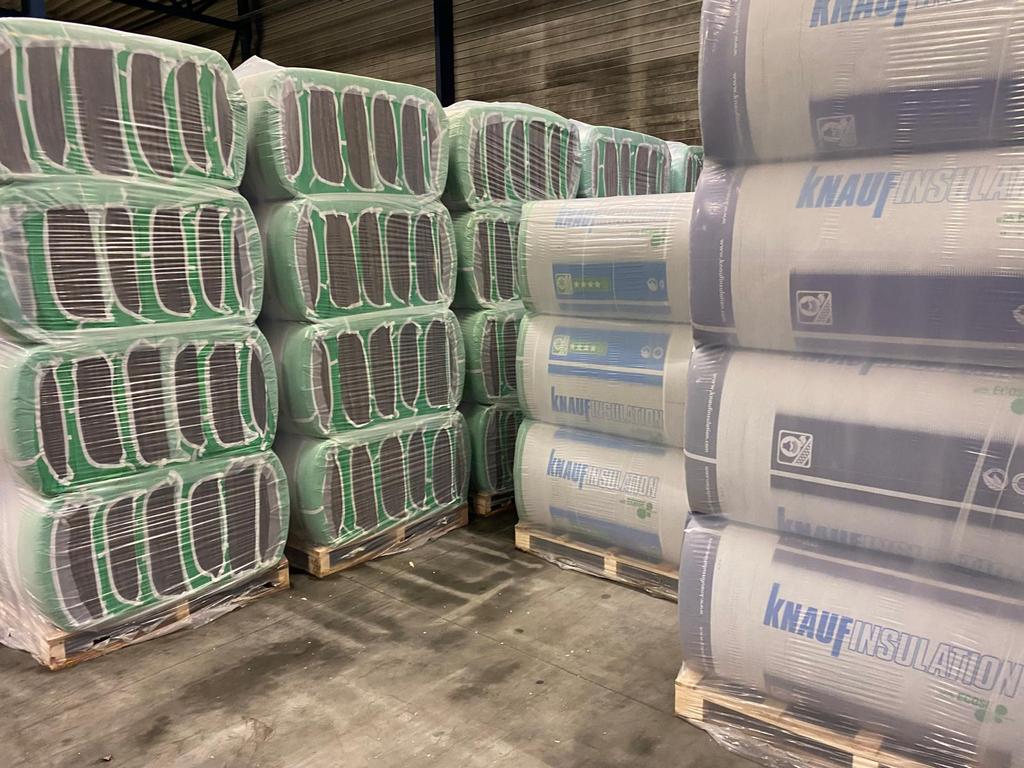 KOOPJE!! Glaswol platen en rollen vanaf 40 mm t/m 220 mm, Ophalen, Dakisolatie, Nieuw, 15 m² of meer