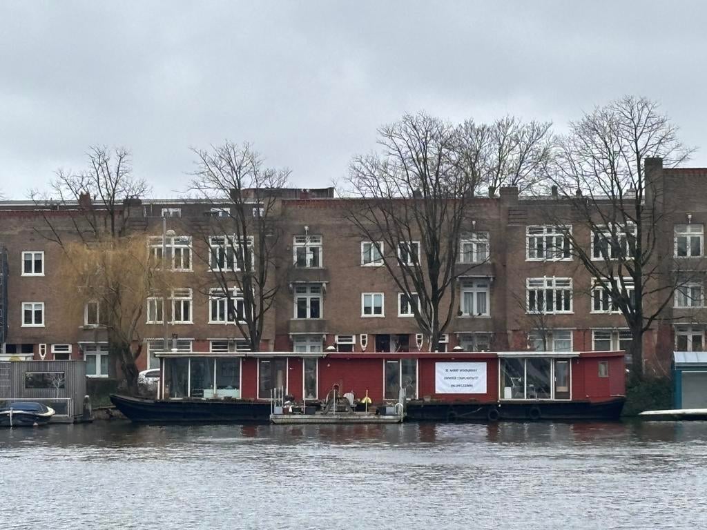 woonboot zonder ligplaats / terasboot / dekschuit / 25x5m, Ophalen