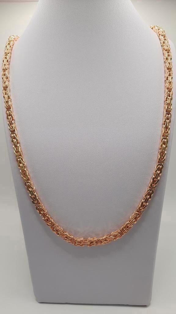 gouden Koningsketting 14kt, Sieraden, Tassen en Uiterlijk, Kettingen, Www.bredajuwelier.nl, Nieuw, Ophalen of Verzenden, Www.bredajuwelier.nl
