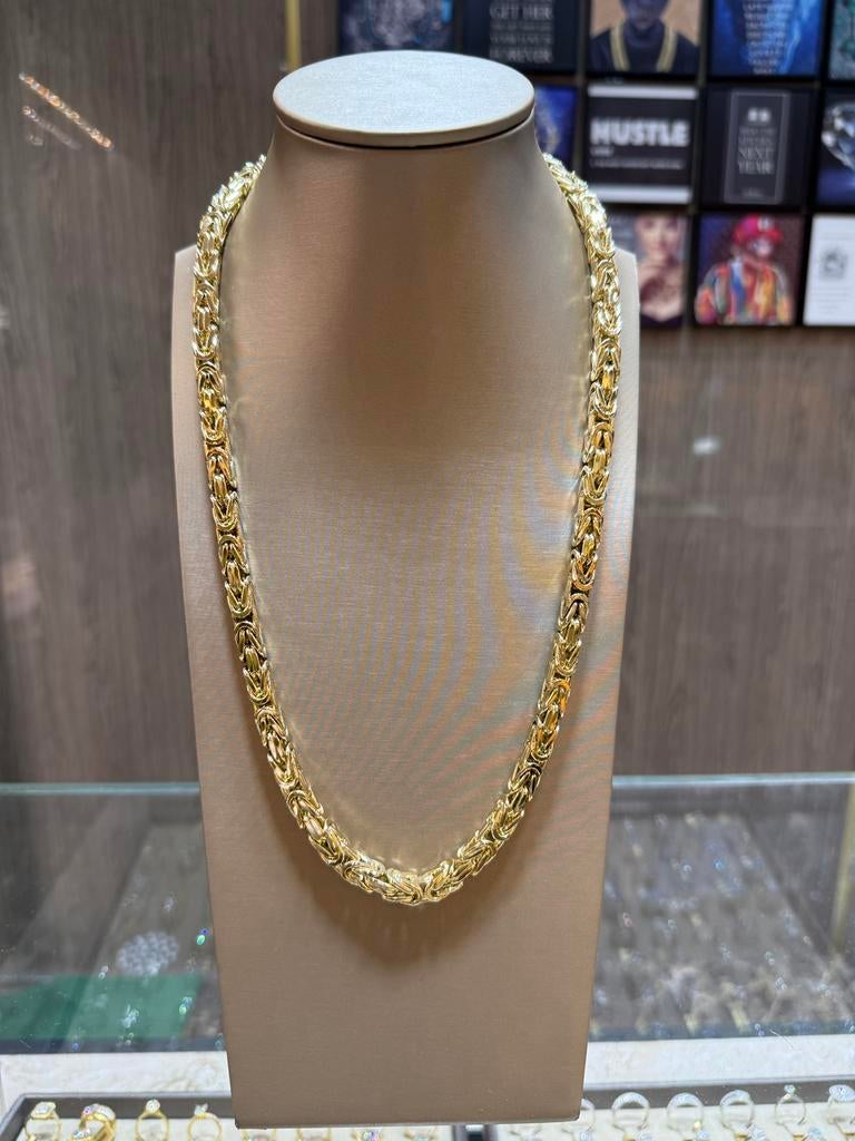 18KT Goud - 255 Gram - Ketting - KONING - Herenketting, Ophalen, Nieuw, Goud, Goud