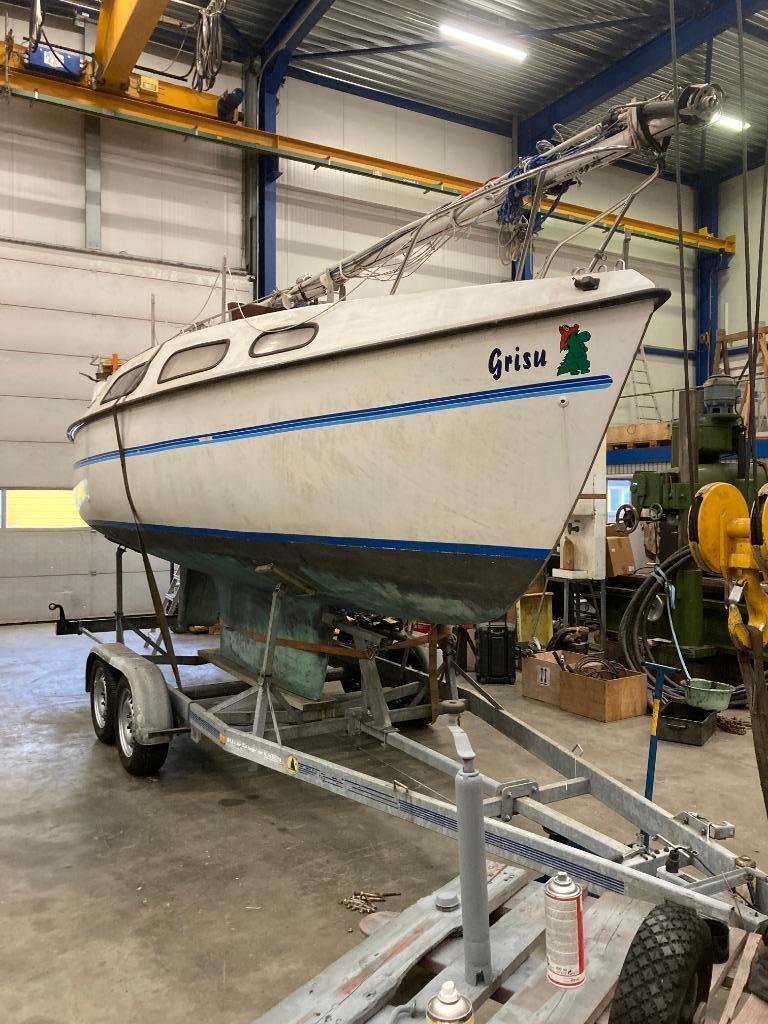 Te koop zeilboot, Watersport en Boten, Kajuitzeilboten en Zeiljachten, Ophalen, Gebruikt, Polyester, Benzine