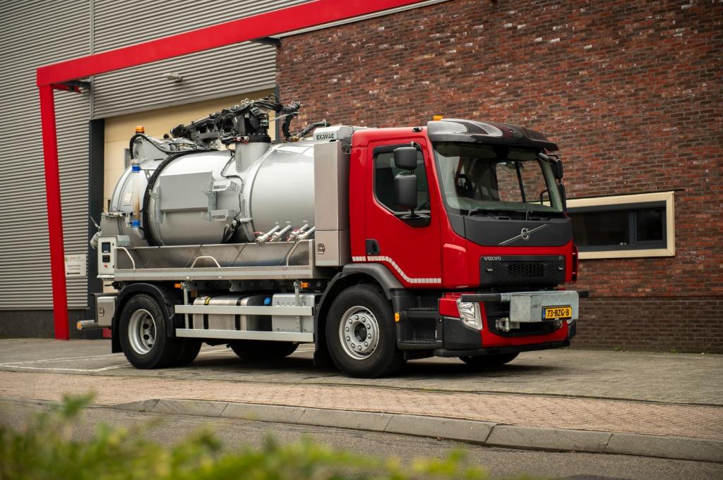 Volvo FE Kolkenzuiger Euro 6 Rioolreiniging Vacuümwagen Zuig, Ophalen