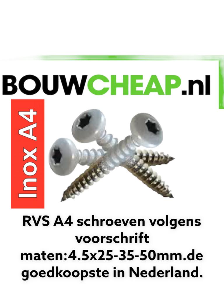 Rockpanel en schroeven bij Bouwcheap, Doe-het-zelf en Verbouw, Ophalen of Verzenden, Nieuw, Schroeven