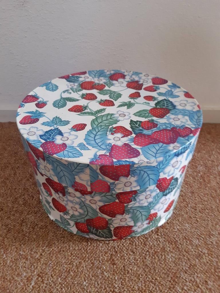 Hoedendoos aardbei, Huis en Inrichting, Ophalen of Verzenden, Rechthoekig, Minder dan 50 cm