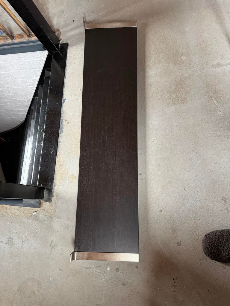 3x IKEA LACK wandplank zwartbruin 110x26 cm, Ophalen, Zo goed als nieuw