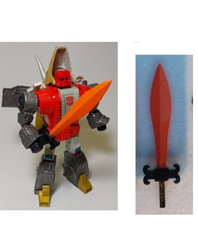 transformers - studio 86 dinobot slag sword 3d printed, G1, Ophalen of Verzenden, Nieuw, Autobots