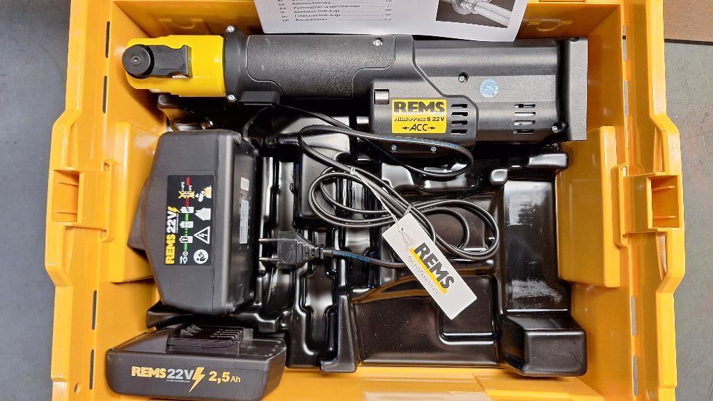 Rems mini-press s 22v accu persmachine perstang persapparaat, ., Nieuw, Ophalen of Verzenden, .