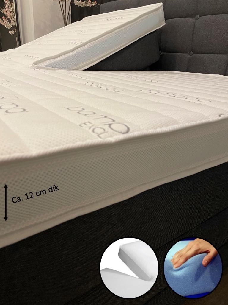Bamboo exclusive Splittopper HR55 Koudschuim Dreambedden, Ophalen of Verzenden, 200 cm, 160 cm, Nieuw