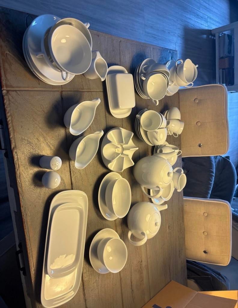 Arzberg servies, deels, compleet, Gebruikt, Ophalen of Verzenden, Effen, Porselein