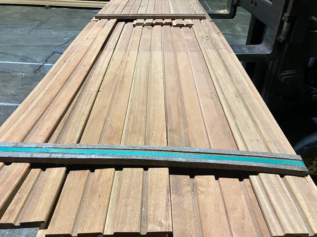 Hardhout–Louro Gamela–channelsiding-planken–rabatdeel-gevel, Ophalen, Overige typen, Nieuw, Hardhout
