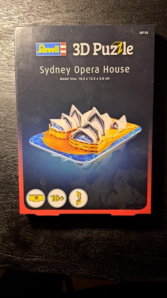 Revell 3D Puzzel Sydney Opera House- Nieuw in doos, Ophalen of Verzenden, Minder dan 500 stukjes, Zo goed als nieuw, Rubik's of 3D-puzzel