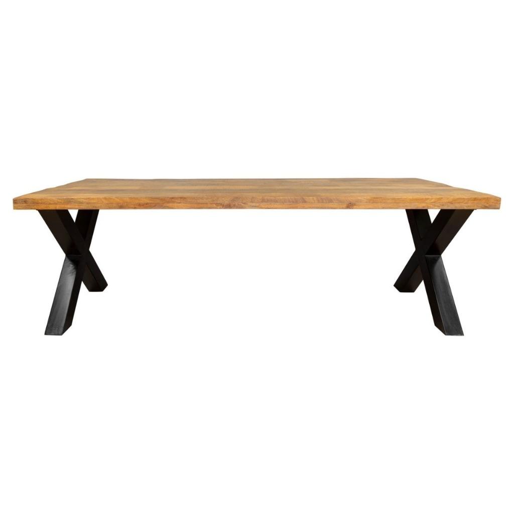 Rechthoekige mango eetkamertafel x poten - 200-220- 240 cm, Huis en Inrichting, Tafels | Eettafels, Ophalen, Overige materialen