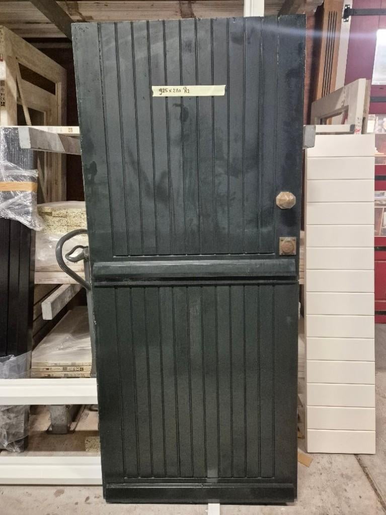 VOORDEUR  92,5 x 211cm- dubbele deur, Ophalen, Gebruikt, 80 tot 100 cm, Buitendeur