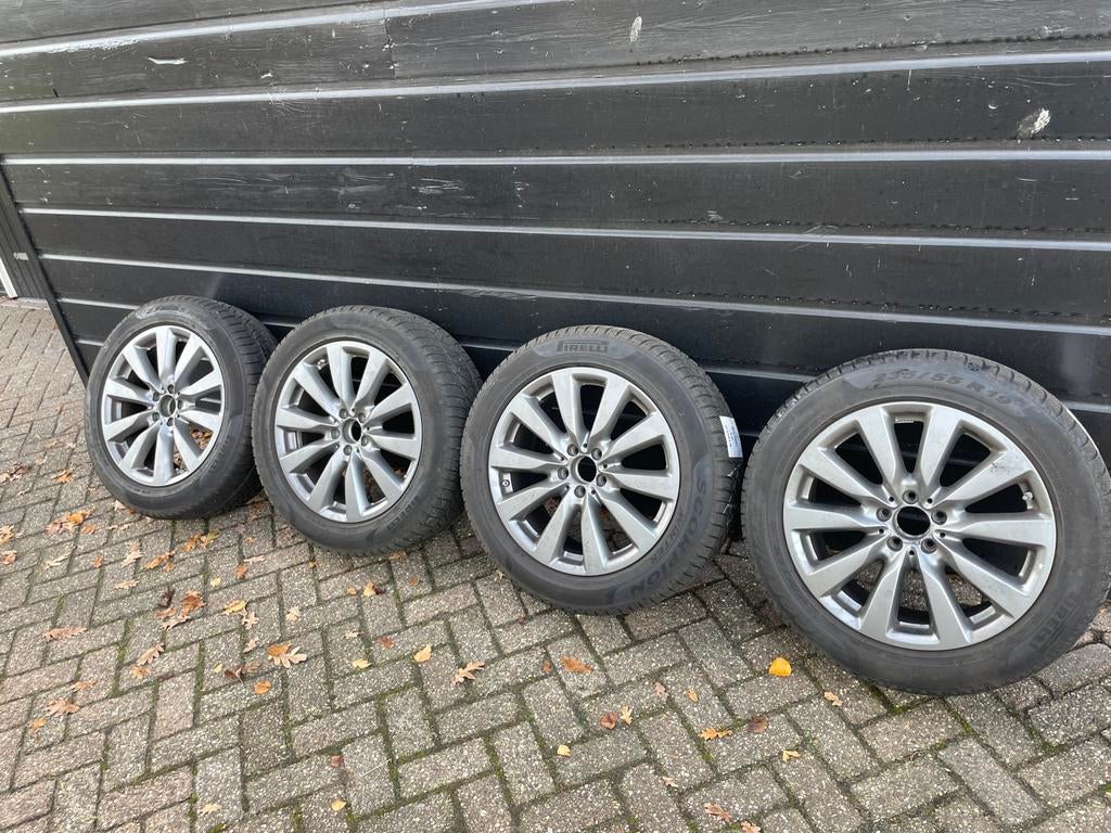 Complete set winterbanden met velgen - 235/55 R19, 19 inch, Gebruikt, Banden en Velgen, 235 mm