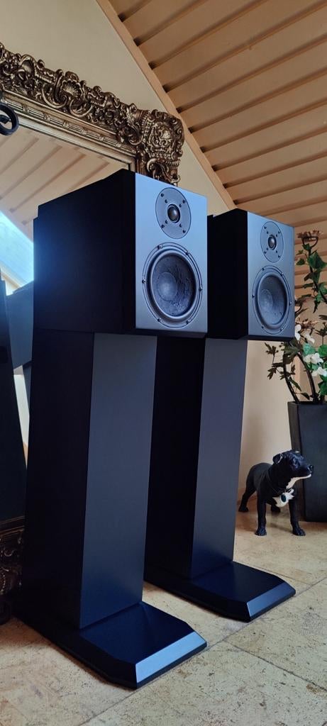 Master Two Zuilspeaker - Satin Black-DarkBlue RAL5004., Audio, Tv en Foto, Luidsprekers, Gebruikt, Overige merken, Ophalen of Verzenden