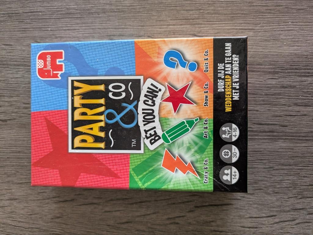 Party & Co Bet You Can! - Compleet Bordspel, Jumbo, Vijf spelers of meer, Ophalen of Verzenden, Zo goed als nieuw