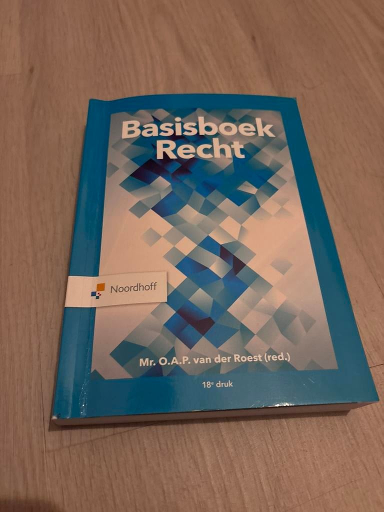 Basisboek recht, Ophalen of Verzenden, Gelezen, Economie en Marketing