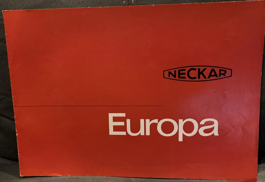 Folder Neckar Europa, Ophalen of Verzenden, Zo goed als nieuw, Overige merken