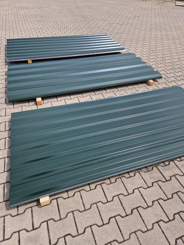 Damwandplaten Dakprofielplaten RAL6009 groen polyester nieuw, Doe-het-zelf en Verbouw, Platen en Panelen, Ophalen, Nieuw, Overige materialen