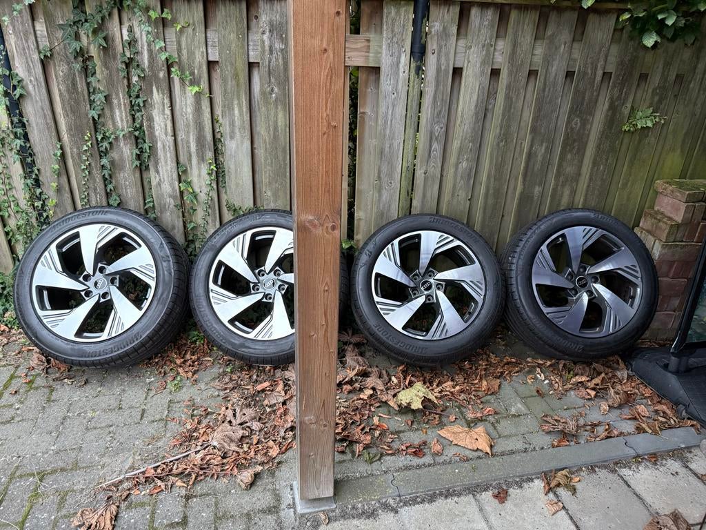Audi Q6 SQ6 20 inch Breedset Velgen + Zomerbanden, Gebruikt, Banden en Velgen, Ophalen of Verzenden, Personenwagen