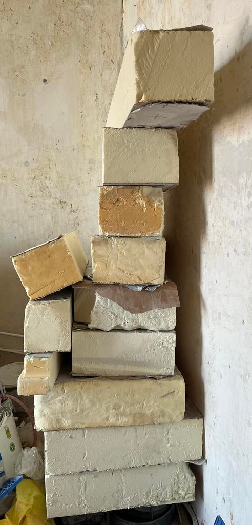 Losse stukken isolatie / 2m2, Ophalen, 12 cm of meer, Zo goed als nieuw, Hardschuim (Pir)