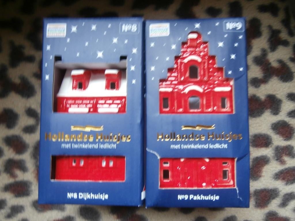 kersthuisje huisje grachtenpand AH Postcodeloterij nr 8 en 9, Ophalen of Verzenden, Nieuw