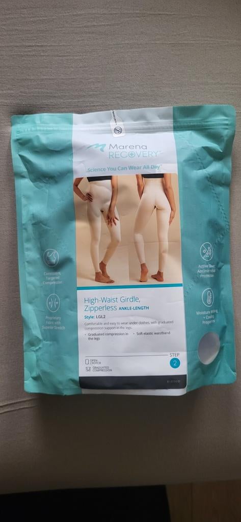 Marena Recovery Compressie Broek 2 XL Zwart Verzegeld, Ophalen of Verzenden