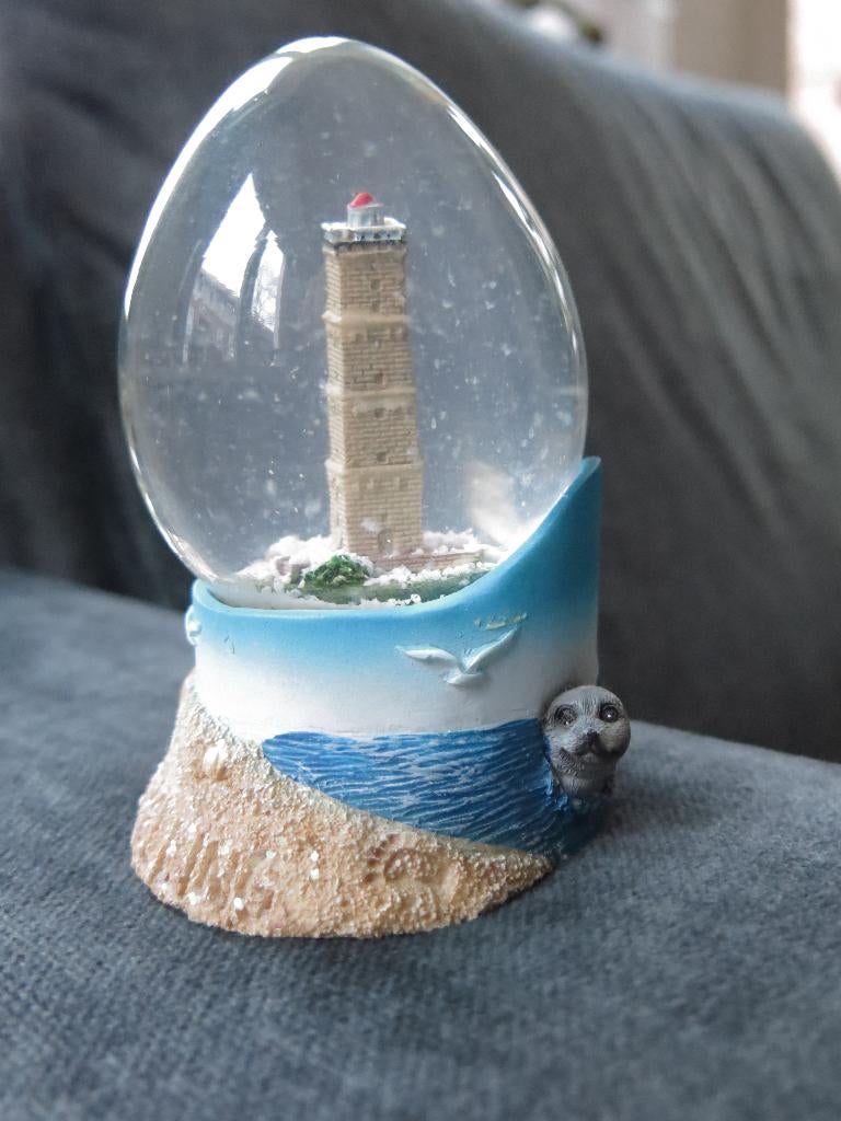 Terschelling Brandaris‑vuurtoren Sneeuwbol met lichtjes, Diversen, Ophalen of Verzenden, Zo goed als nieuw