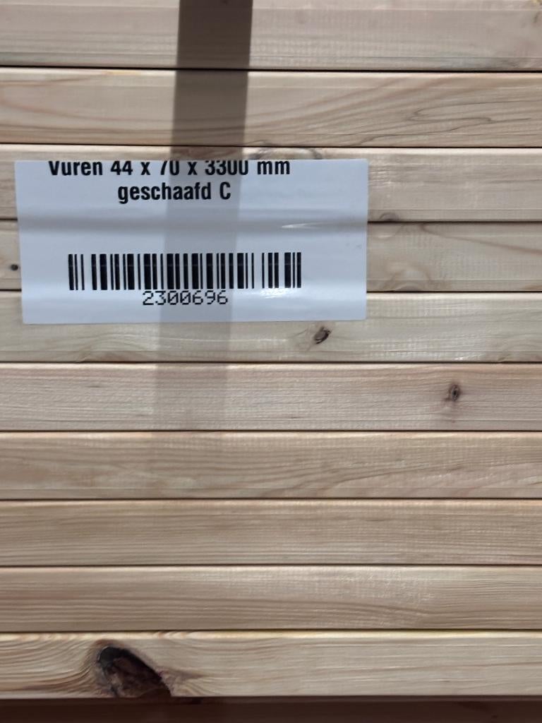 AANBIEDING.  Vuren 44 x 70 mm partij. ZEER SCHERPE PRIJS!!!, 25 tot 50 mm, Nieuw, Ophalen of Verzenden, 300 cm of meer