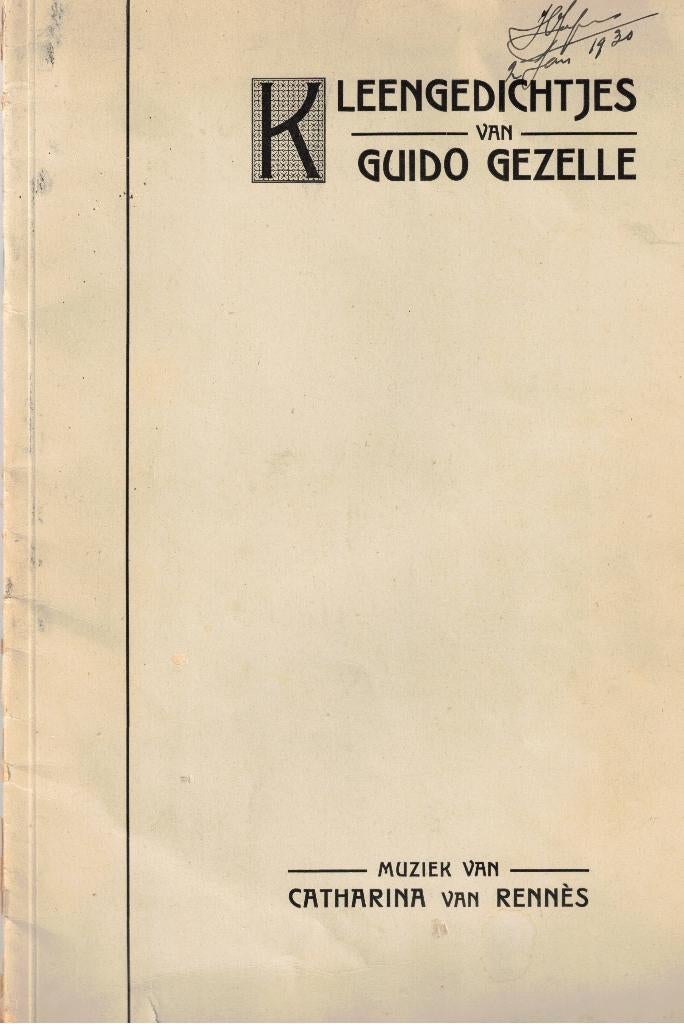 Kleengedichtjes van Guido Gezelle, Muziek en Instrumenten, Zang, Gebruikt, Klassiek, Overige soorten