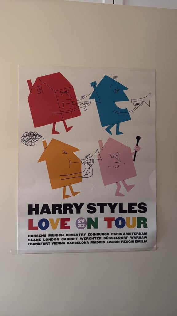 harry styles love on tour poster, Verzamelen, Posters, Ophalen, Zo goed als nieuw, Muziek