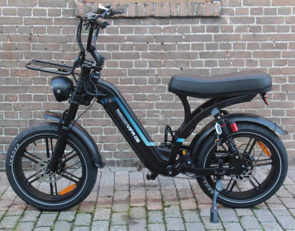 Ouxi Q8 fatbike met lage instap grijs en zwart op voorraad, Nieuw, 59 cm of meer, 30 tot 50 km per accu, Ophalen