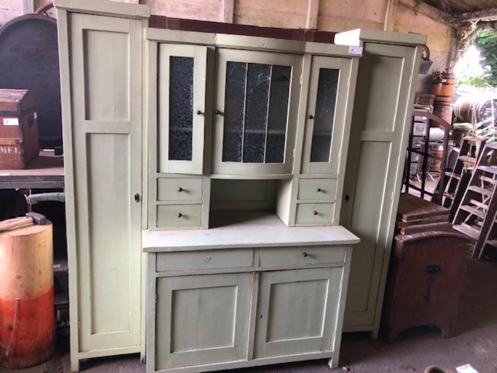 Dressoirkast 3-delig / Kast / Brocante / Antiek / Curiosa, Ophalen, Gebruikt, Met deur(en), 150 tot 200 cm