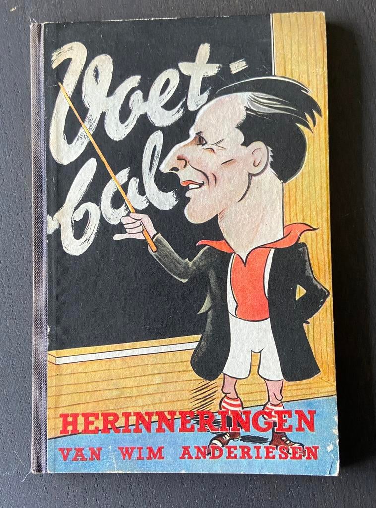 Vintage Voetbalboek 1944: Wim Anderiesen Herinneringen, Ophalen of Verzenden, Gelezen, Balsport