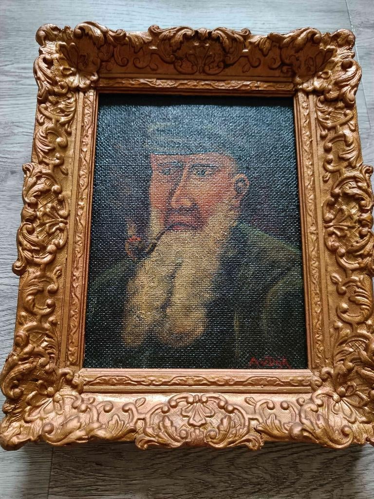 Schilderij van A.v.Dijk, Antiek en Kunst, Kunst | Schilderijen | Klassiek, Ophalen