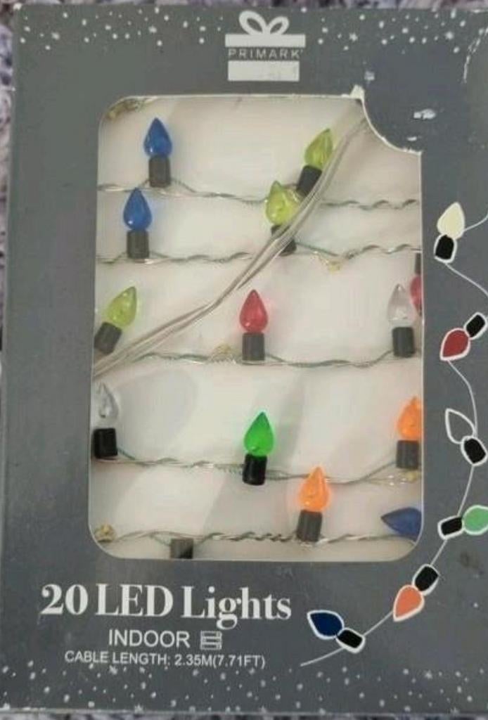 Primark 20 LED Lichtjes - Nieuw in doos, Kunststof, Kerst, Nieuw, Ophalen of Verzenden