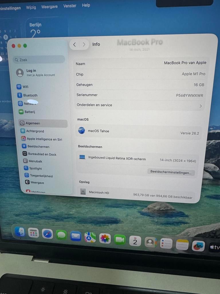 MacBook Pro 14” M1 Pro – 16GB – 1TB SSD – Touch ID defect, MacBook Pro, 1 TB of meer, Info@morandisolutions.nl, Gebruikt