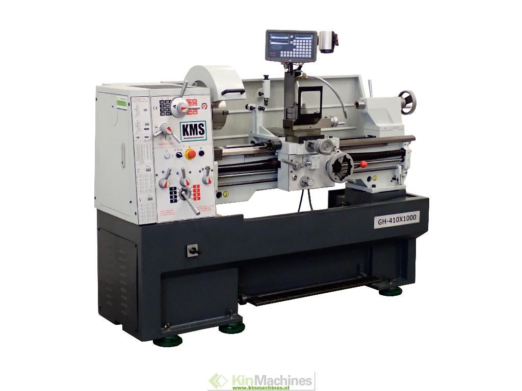 Draaibank KMS GH-410 / 1000 | Ø 410 mm | Doorlaat 52 mm, Ophalen, 500 tot 1000 mm, Nieuw, Metaaldraaibank