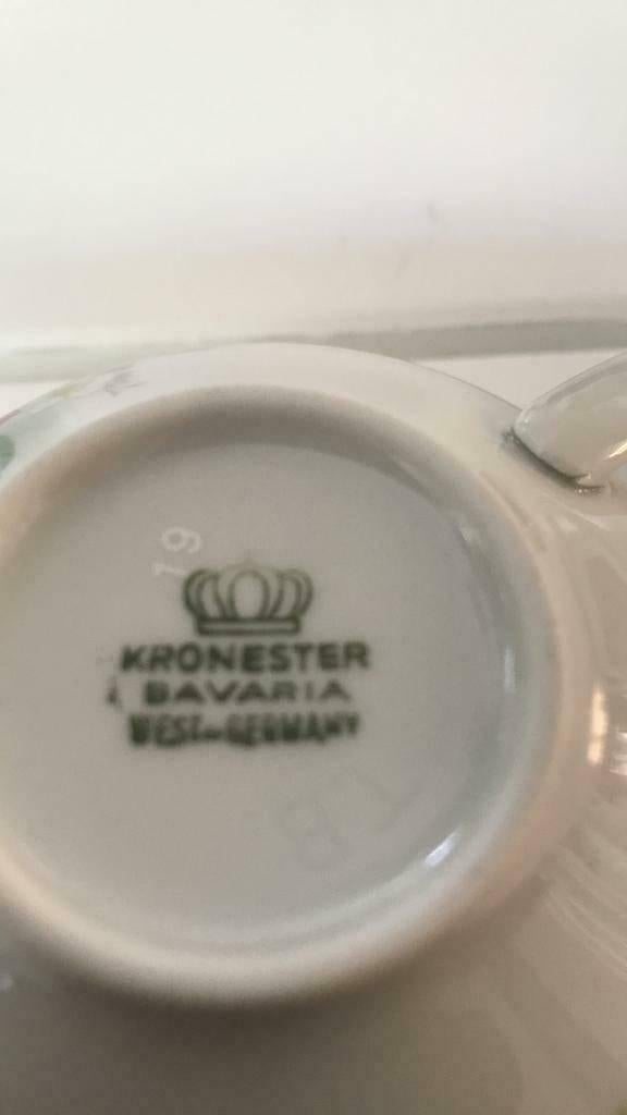 Bavaria kronester 19 West Germany kop en schotel, Verzamelen, Ophalen of Verzenden, Zo goed als nieuw, Porselein, Kop en/of schotel