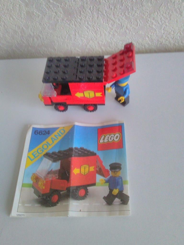 Lego 6624 pakket bezorger is compleet + boekje, Ophalen of Verzenden
