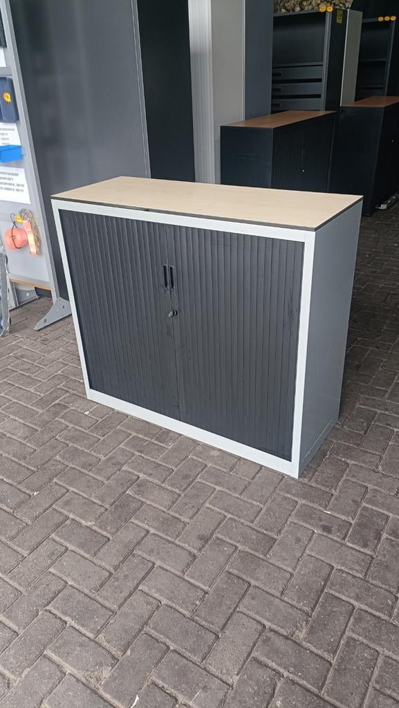 Aspa Halfhoge metalen roldeurkasten, archiefkasten, Gebruikt, 100 tot 150 cm, R, 100 tot 150 cm