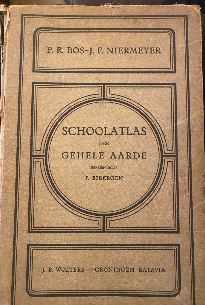 Schoolatlas der gehele aarde Bos - niermeyer 1939, Ophalen of Verzenden