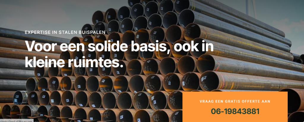 ️ Schroefpalen Holland, ook dé specialist in buispalen, Diensten en Vakmensen, Aannemers, Verbouw of Aanbouw