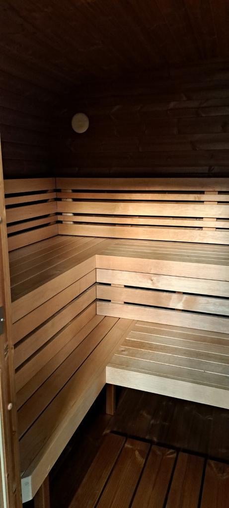 Panorama sauna uit duurzaam thermohout uit voorraad op=op!, Ophalen, Fins of Traditioneel, Wellnessandgarden, Info@leisure-wellness-group.com