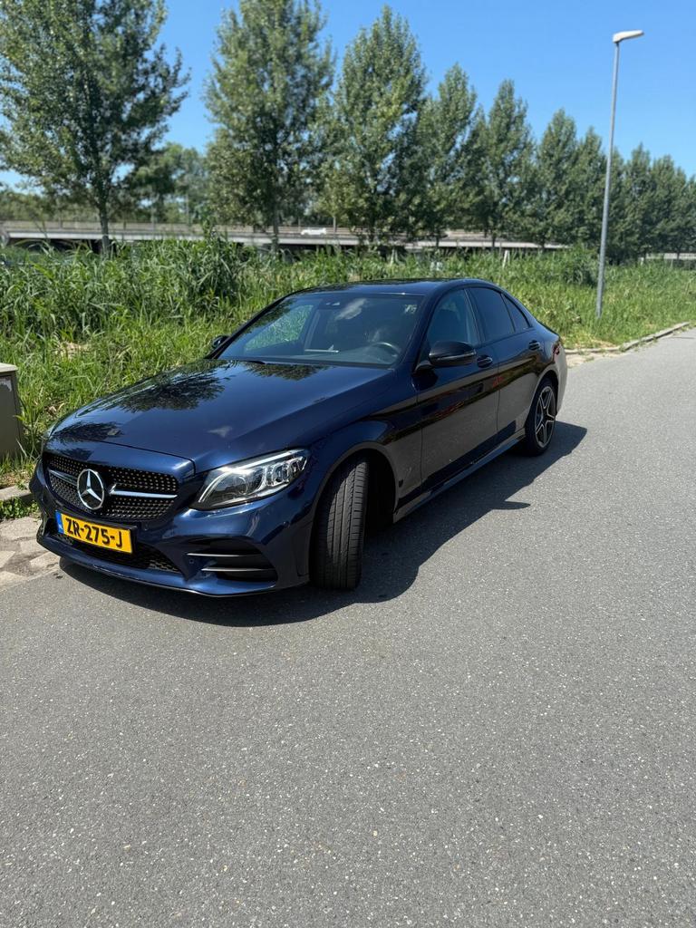 Mercedes-Benz C-Klasse C200 184pk 9G-TRONIC 2019 Blauw, Auto's, Mercedes-Benz, 4 cilinders, Blauw, Origineel Nederlands, Particulier