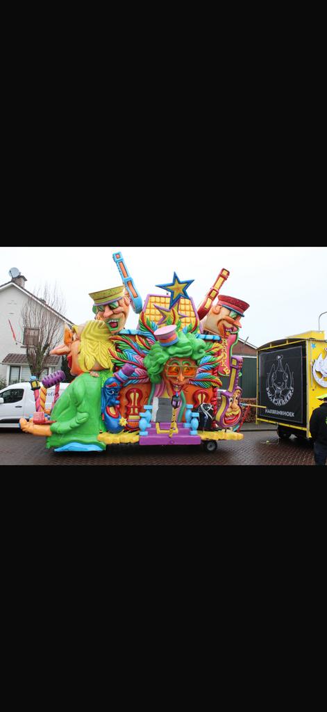 Carnavalswagen , praalwagens gratis, voor volle kratten bier, Ophalen, Gebruikt, Versiering, Overige