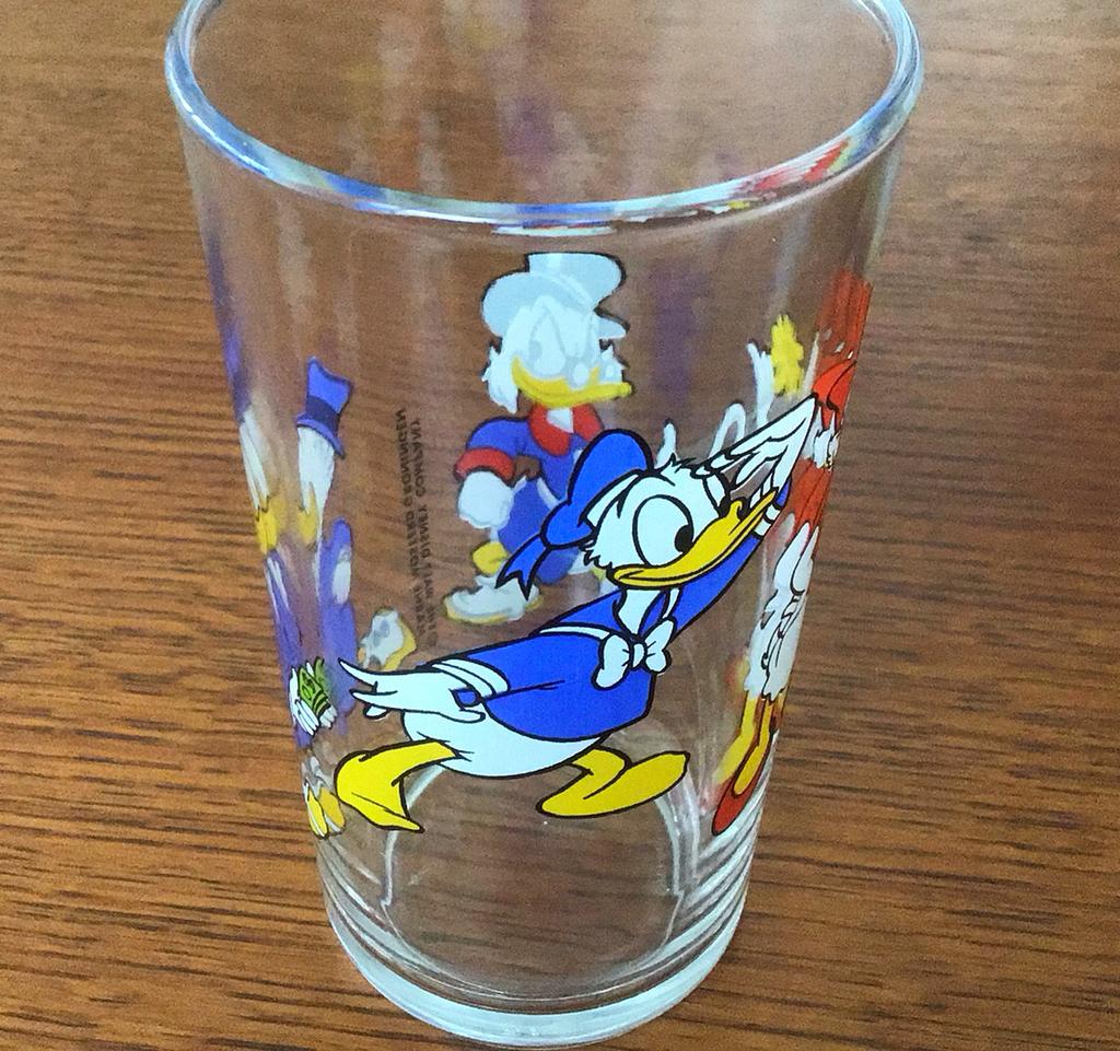 Glas/ limonadeglas Donald Duck en co. Marne Mosterd, Verzamelen, Ophalen of Verzenden, Donald Duck, Zo goed als nieuw, Beeldje of Figuurtje