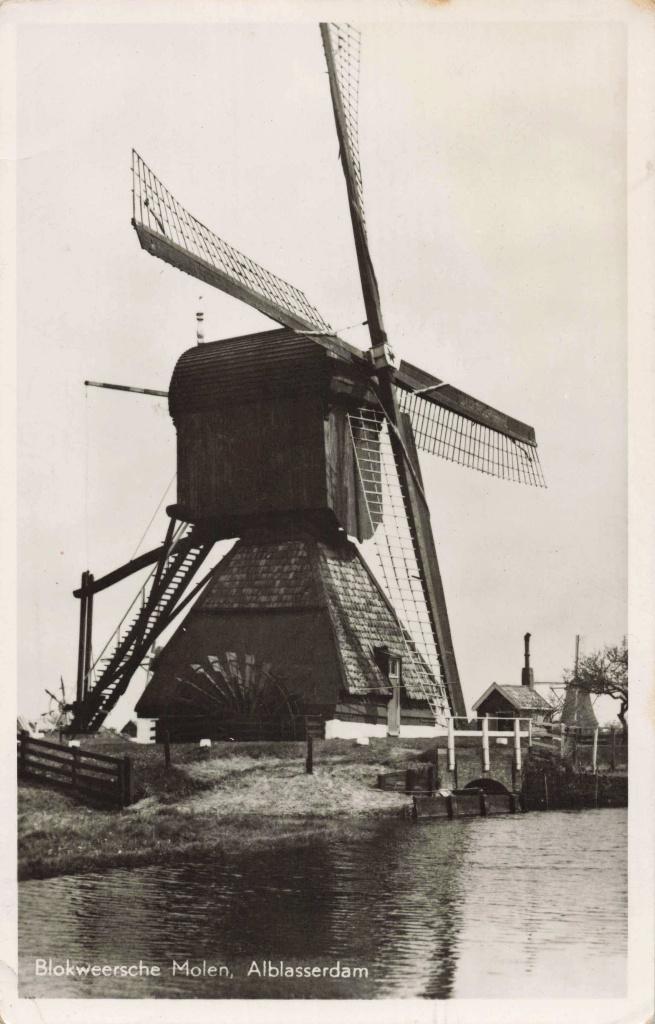 Alblasserdam Blokweersche Molen M7878, Ophalen, 1940 tot 1960, Gelopen, Zuid-Holland